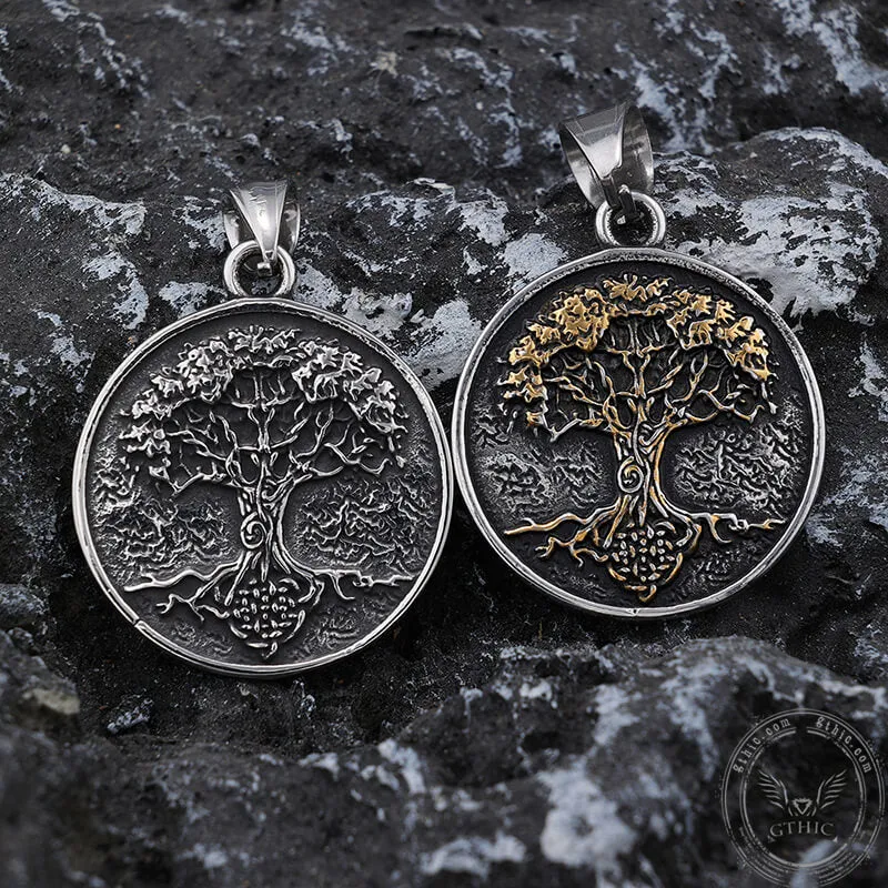 Viking Yggdrasil Tree of Life Stainless Steel Pendant sold by GTHIC