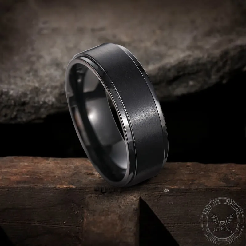 Minimalist Black Color Titanium Band Ring sold by GTHIC product image thumbnail 5