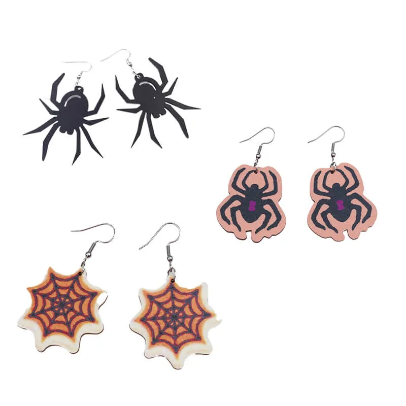 Halloween Spider Design Acrylic Earrings sold by GTHIC product image thumbnail 5