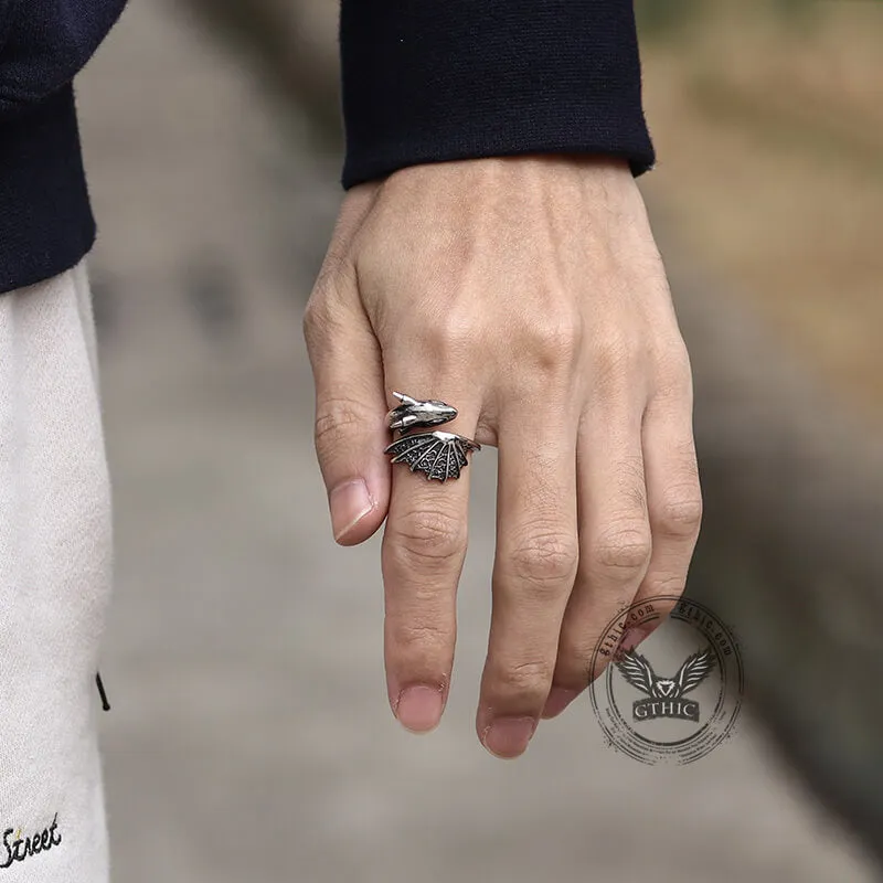 Flying Dragon Stainless Steel Ring sold by GTHIC product image thumbnail 3