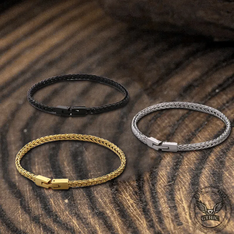 Simple Solid Color Jewelry Buckle Stainless Steel Bracelet sold by GTHIC