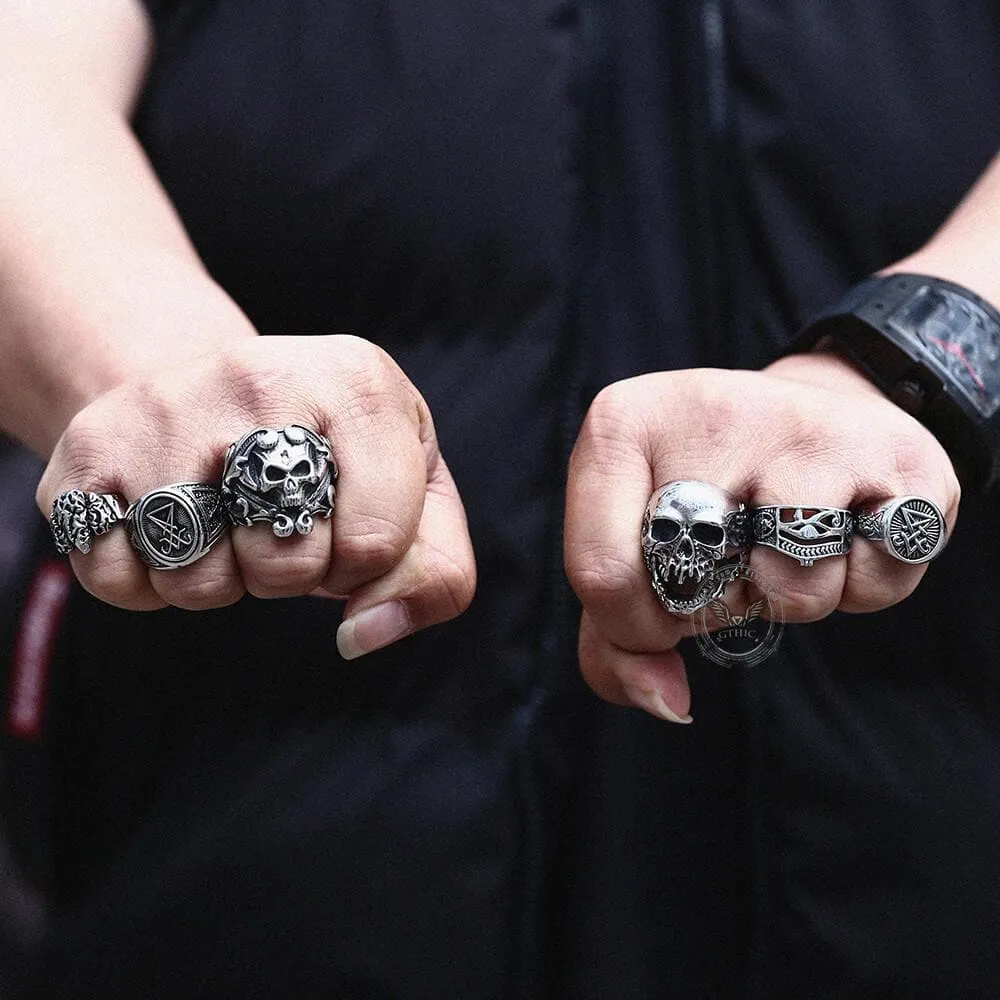 Lucifer Nephilim Seal Stainless Steel Ring sold by GTHIC product image thumbnail 3