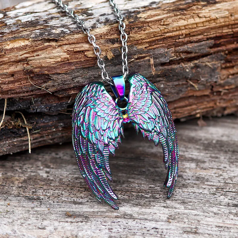 Vintage Angel Wings Stainless Steel Pendant sold by GTHIC product image thumbnail 5