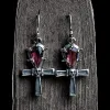 Ankh Sterling Silver Skull Earrings sold by GTHIC