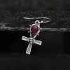 Ankh Sterling Silver Skull Earrings sold by GTHIC