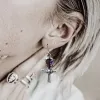 Ankh Sterling Silver Skull Earrings sold by GTHIC