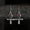 Ankh Sterling Silver Skull Earrings sold by GTHIC
