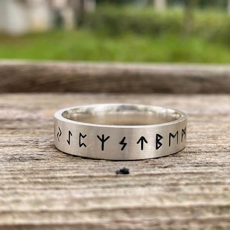 Vintage Viking Runes Sterling Silver Ring sold by GTHIC product image thumbnail 5