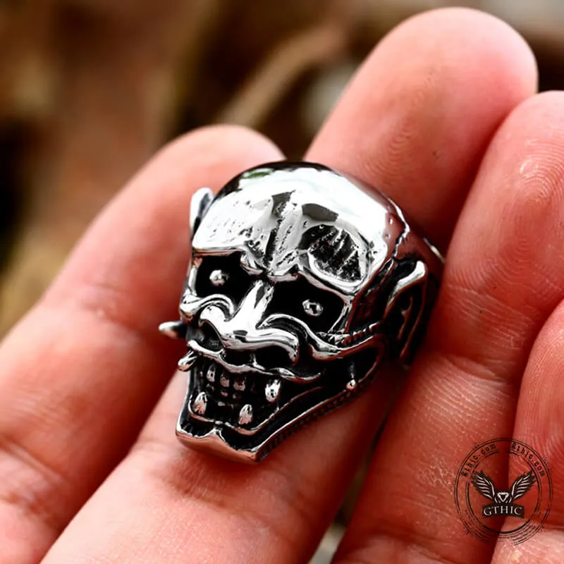 Vintage Hannya Oni Stainless Steel Ring sold by GTHIC product image thumbnail 3