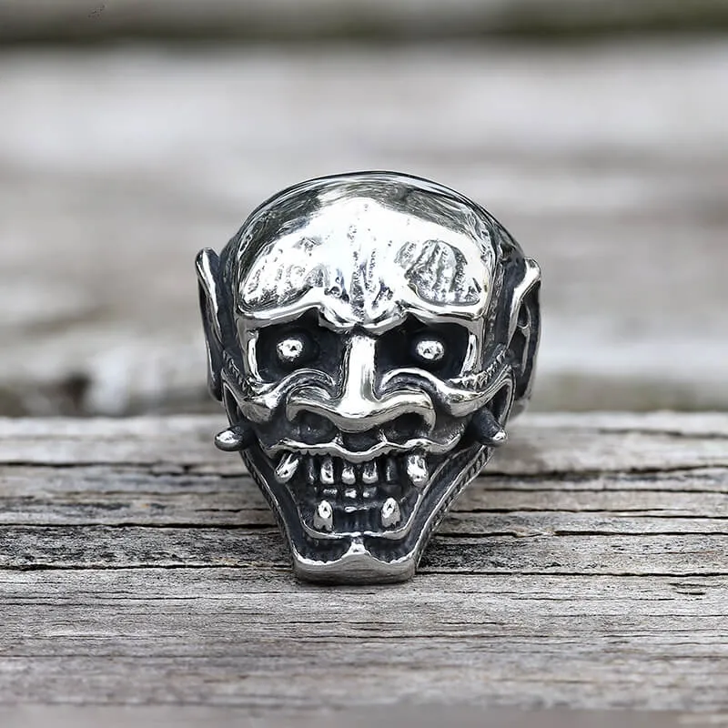 Vintage Hannya Oni Stainless Steel Ring sold by GTHIC