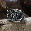 Baphomet Sigil Stainless Steel Occultisme Ring sold by GTHIC