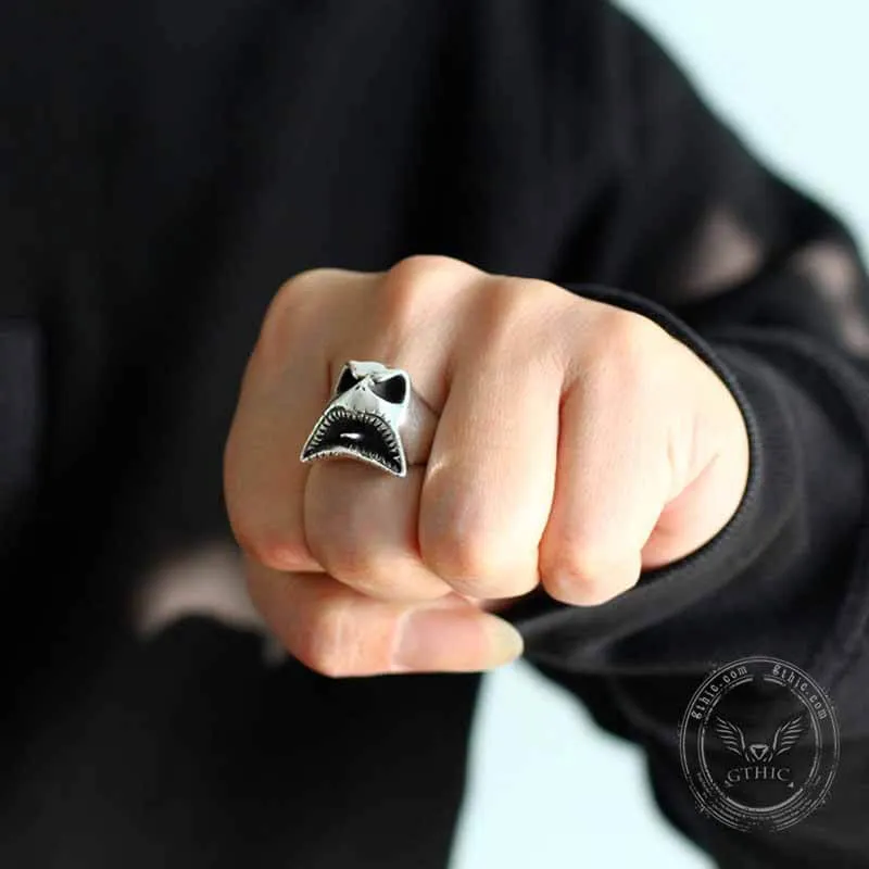 Evil Ghost Sterling Silver Halloween Ring sold by GTHIC product image thumbnail 2