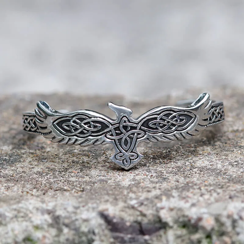 Celtic Eagle Stainless Steel Viking Cuff Bracelet sold by GTHIC