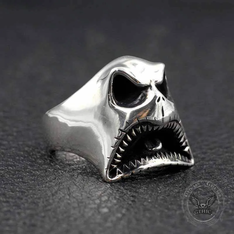 Evil Ghost Sterling Silver Halloween Ring sold by GTHIC product image thumbnail 4