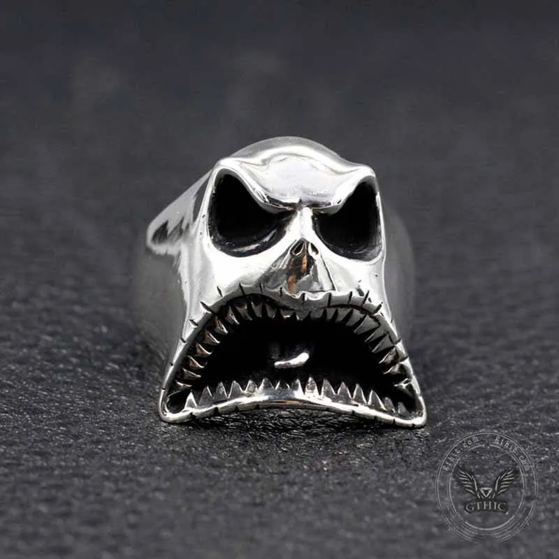Evil Ghost Sterling Silver Halloween Ring sold by GTHIC product image thumbnail 3