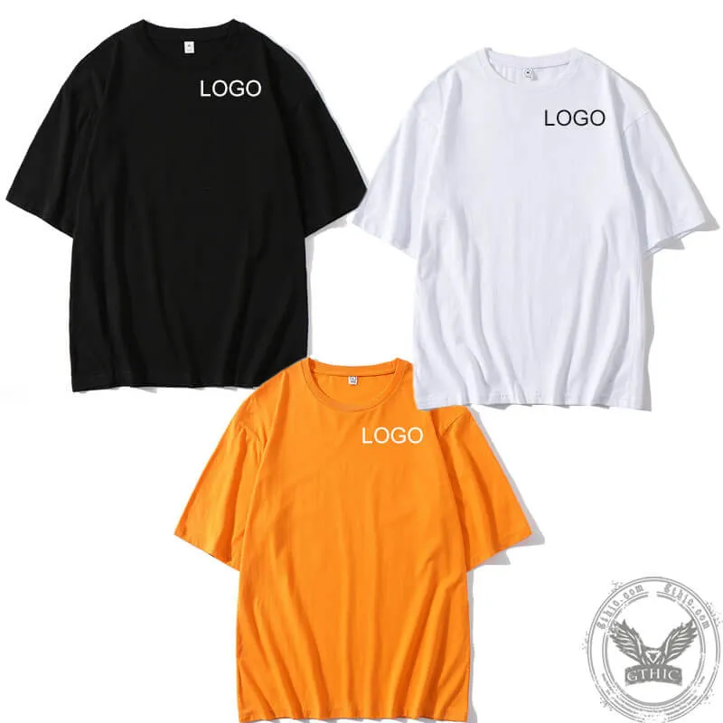 Custom Print Cotton Drop Shoulder T-shirt sold by GTHIC product image thumbnail 2