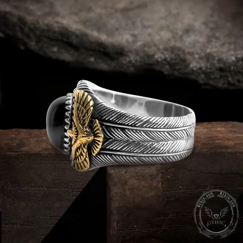 Eagle Agate Sterling Silver Ring sold by GTHIC product image thumbnail 4