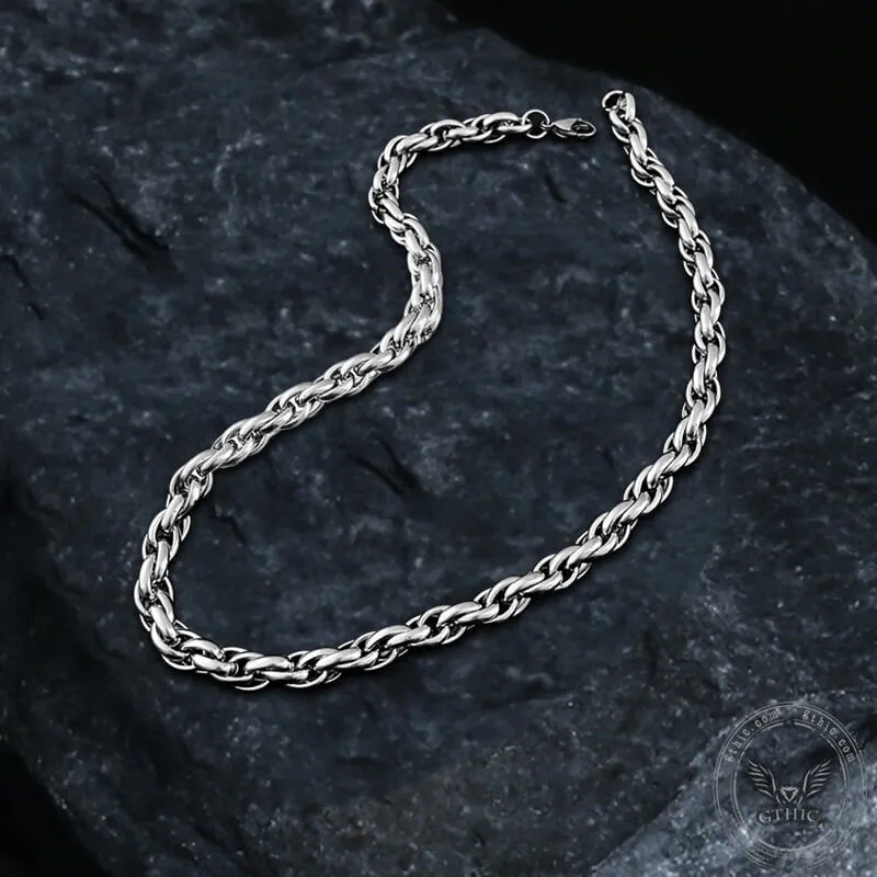 Stainless Steel Twist Chain Necklace sold by GTHIC product image thumbnail 5