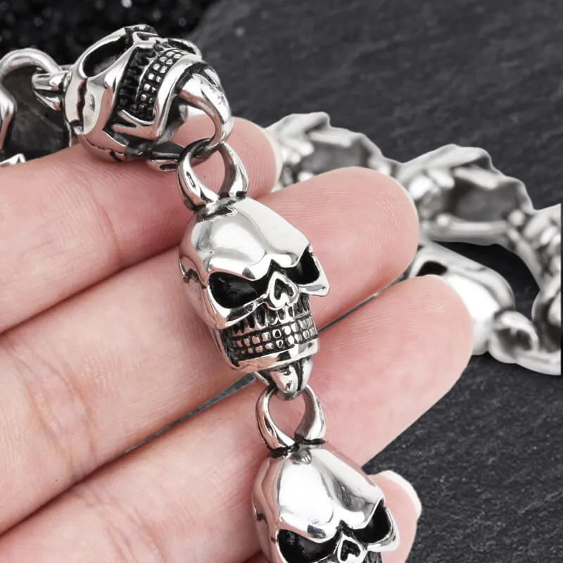 Domineering Skulls Stainless Steel Necklace sold by GTHIC product image thumbnail 2