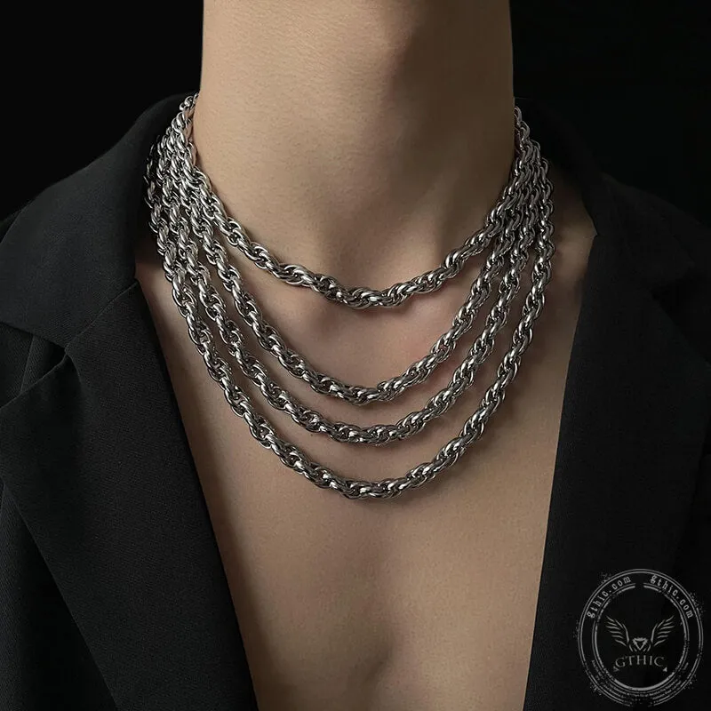 Stainless Steel Twist Chain Necklace sold by GTHIC product image thumbnail 2