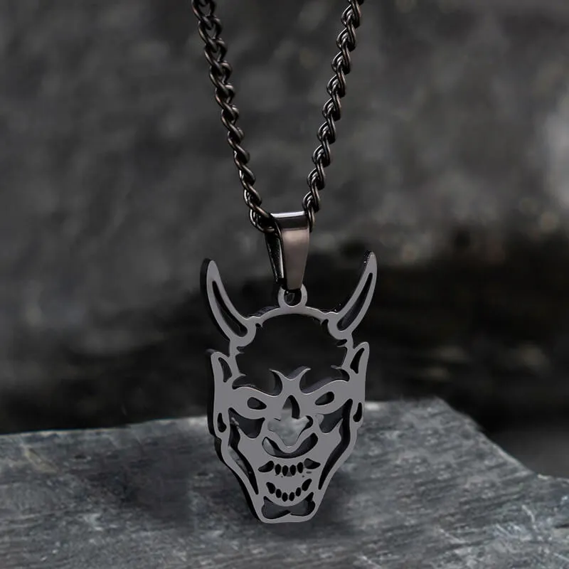 Hollow Oni Mask Stainless Steel Necklace sold by GTHIC product image thumbnail 5