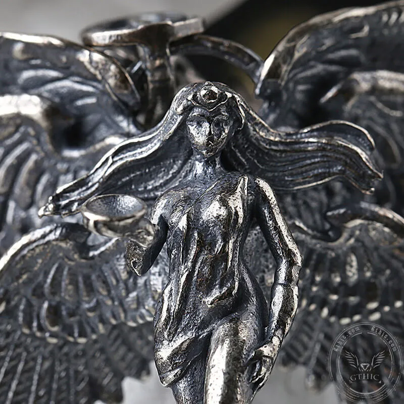 Six Wings Angel Sterling Silver Religion Pendant sold by GTHIC product image thumbnail 5