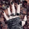 Gothic Dragon Claw Stainless Steel Gem Ring sold by GTHIC