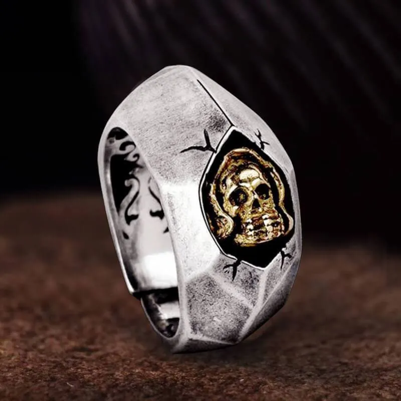 Not To Say Skull Sterling Silver Biker Ring sold by GTHIC