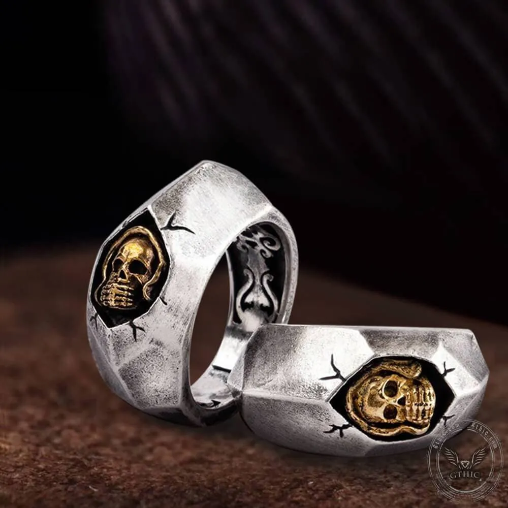 Not To Say Skull Sterling Silver Biker Ring sold by GTHIC product image thumbnail 4