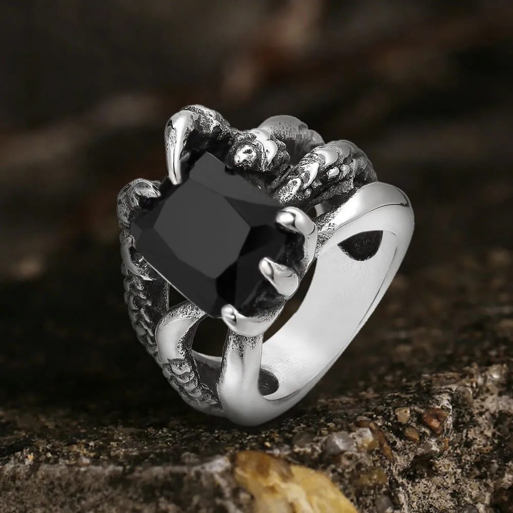 Gothic Dragon Claw Stainless Steel Gem Ring sold by GTHIC product image thumbnail 5