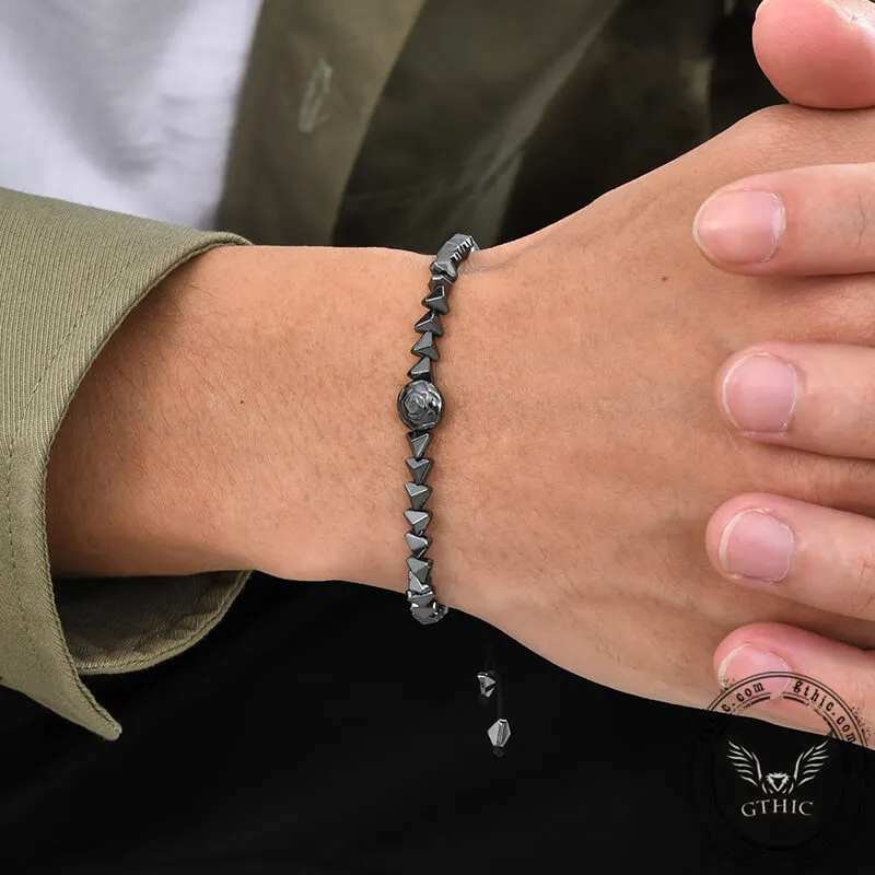 Vintage Rose Natural Stone Bead Bracelet sold by GTHIC product image thumbnail 3