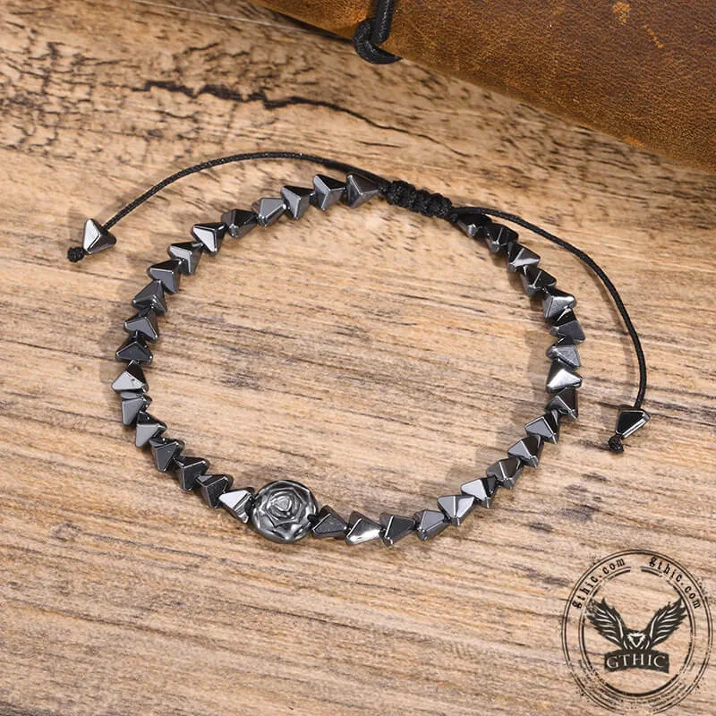 Vintage Rose Natural Stone Bead Bracelet sold by GTHIC