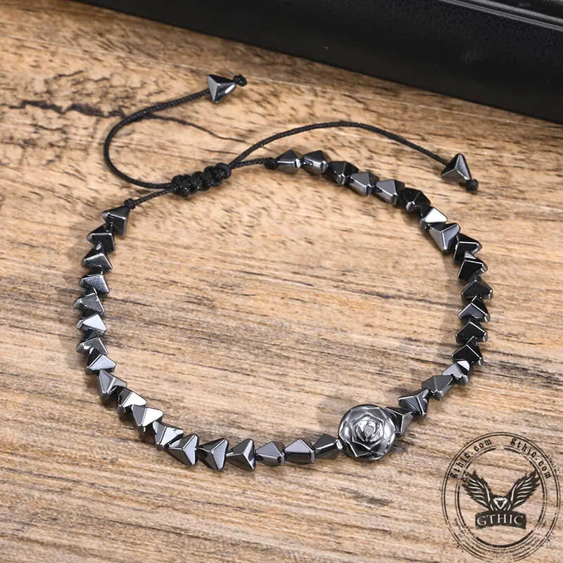 Vintage Rose Natural Stone Bead Bracelet sold by GTHIC product image thumbnail 5