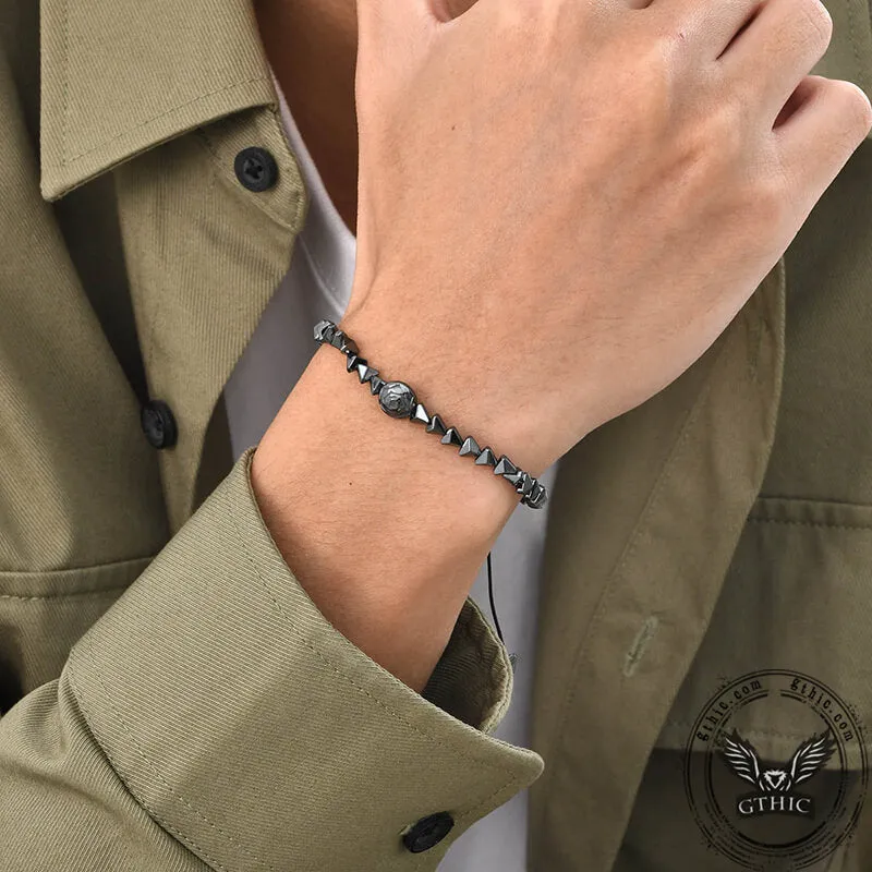 Vintage Rose Natural Stone Bead Bracelet sold by GTHIC product image thumbnail 2