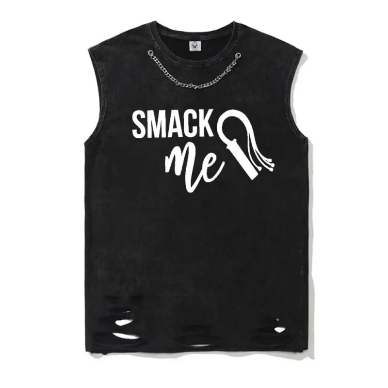 Vintage Washed Smack Me Whip Vest Top sold by GTHIC
