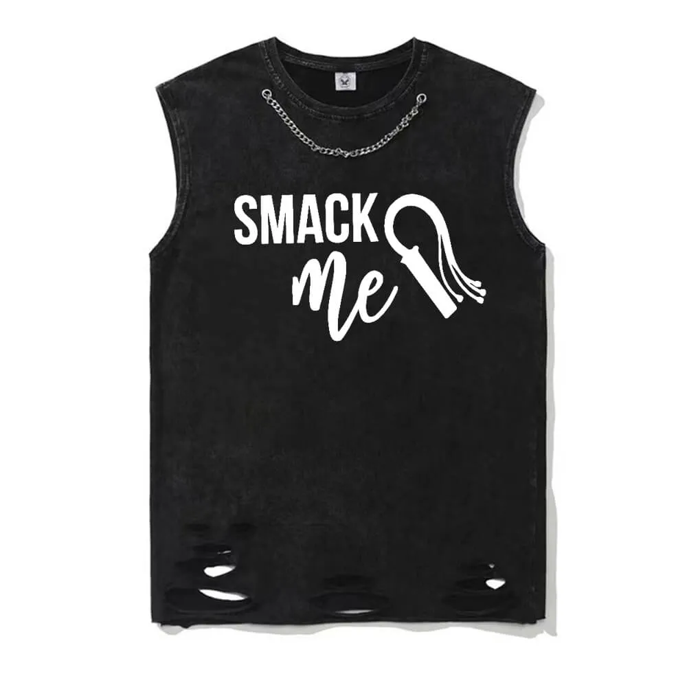 Vintage Washed Smack Me Whip Vest Top sold by GTHIC