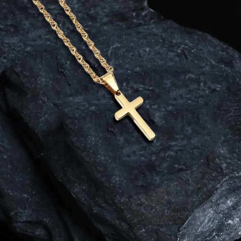 Simple Cross Stainless Steel Pendant sold by GTHIC product image thumbnail 5