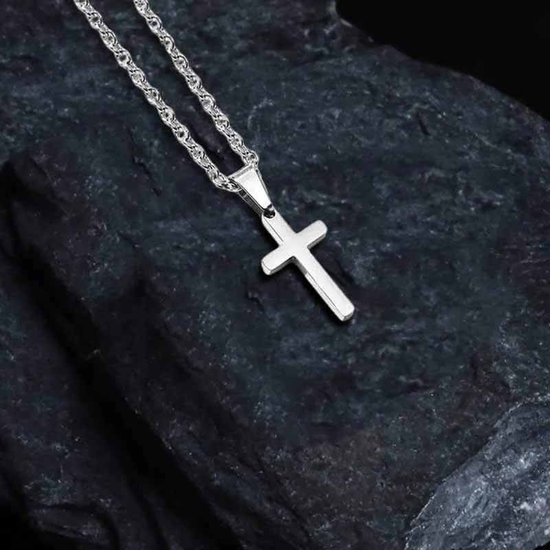 Simple Cross Stainless Steel Pendant sold by GTHIC product image thumbnail 3