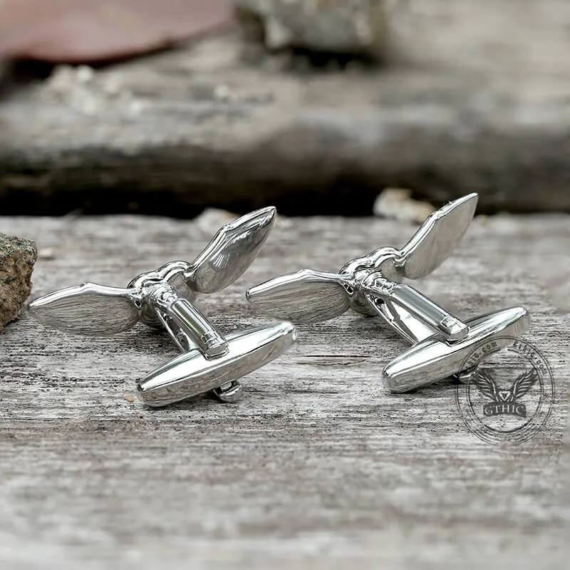 Angel Wings Brass Bullet Back Cufflinks sold by GTHIC product image thumbnail 5
