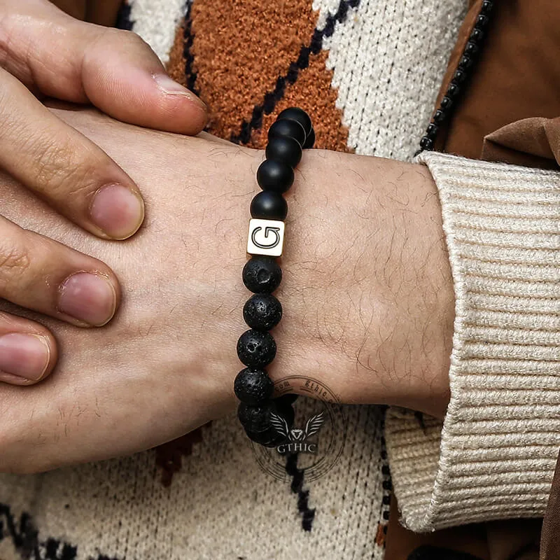 26 English Alphabet Stainless Steel Beads Bracelet sold by GTHIC product image thumbnail 2