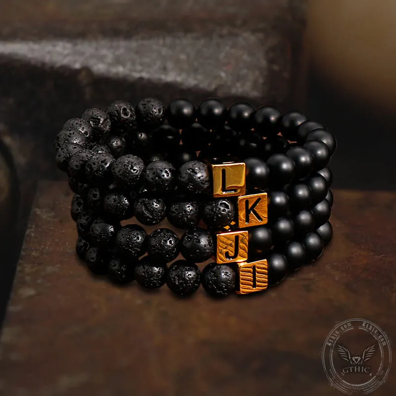 26 English Alphabet Stainless Steel Beads Bracelet sold by GTHIC product image thumbnail 3