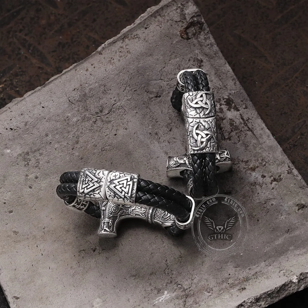 Thor’s Hammer Stainless Steel Viking Bracelet sold by GTHIC product image thumbnail 4