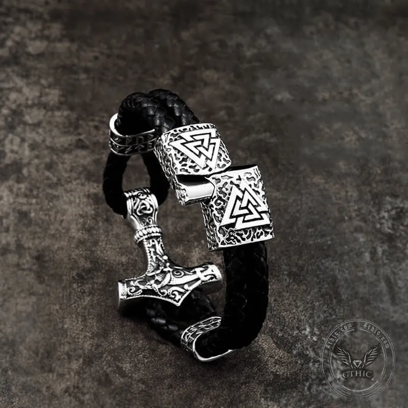 Thor’s Hammer Stainless Steel Viking Bracelet sold by GTHIC product image thumbnail 5