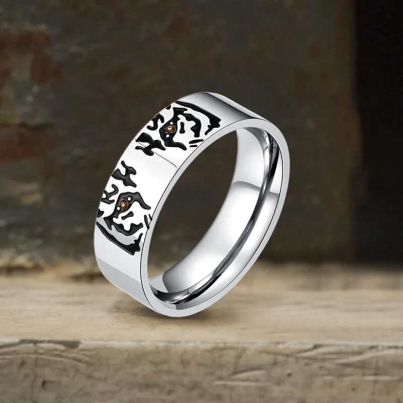 Tiger Wolf Cat Stainless Steel Animal Ring sold by GTHIC