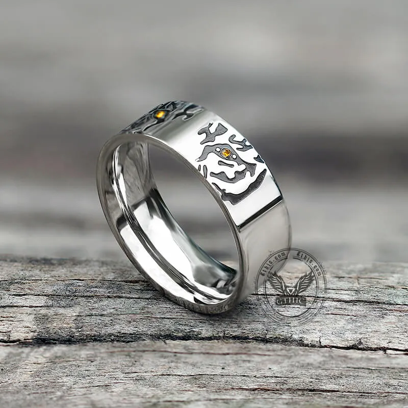 Tiger Wolf Cat Stainless Steel Animal Ring sold by GTHIC product image thumbnail 4