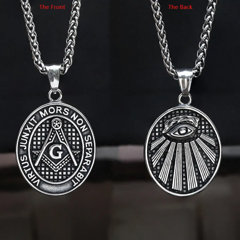 AG Eye Of Providence Stainless Steel Masonic Pendant sold by GTHIC