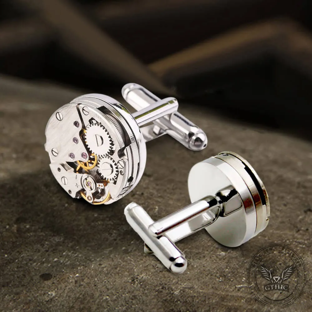 Steampunk Watch Stainless Steel Cufflinks sold by GTHIC product image thumbnail 5