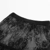 Floral pattern High Waist Flare Maxi Lace skirt sold by GTHIC
