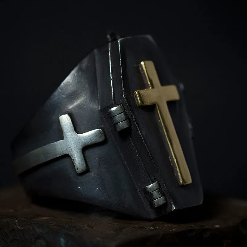 Till Death Do Us Part Sterling Silver Skull Coffin Ring sold by GTHIC product image thumbnail 5