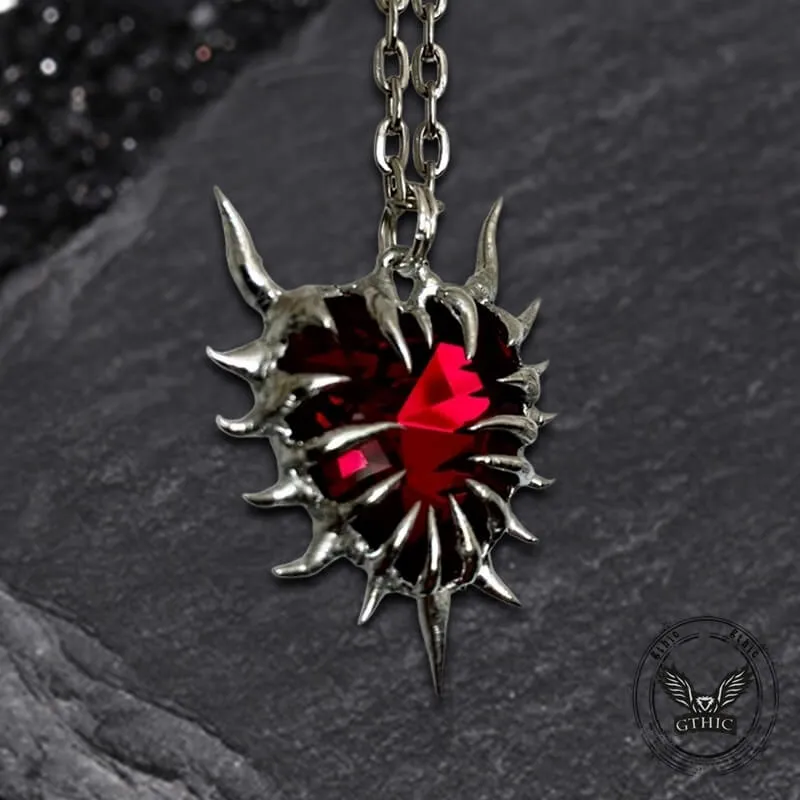 Dark Thorn Heart Alloy Gothic Necklace sold by GTHIC product image thumbnail 3